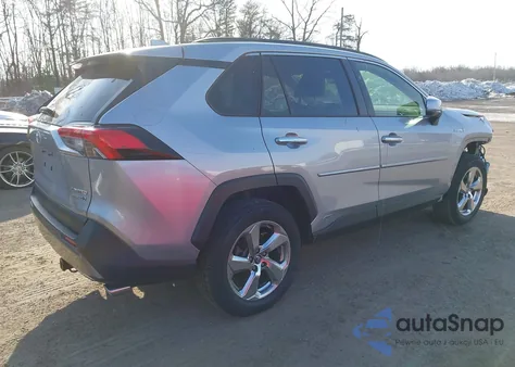 2019 Toyota Rav4 Hybrid Limited from USA, damaged, VIN JTMDWRFV4KD030590
